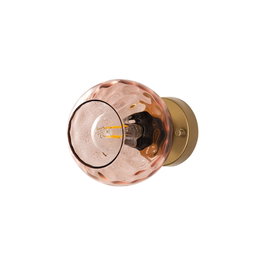 Opviq Lámpara de Pared Rosa y Dorado